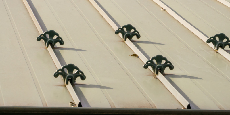 standing seam metal roofing with snow guards